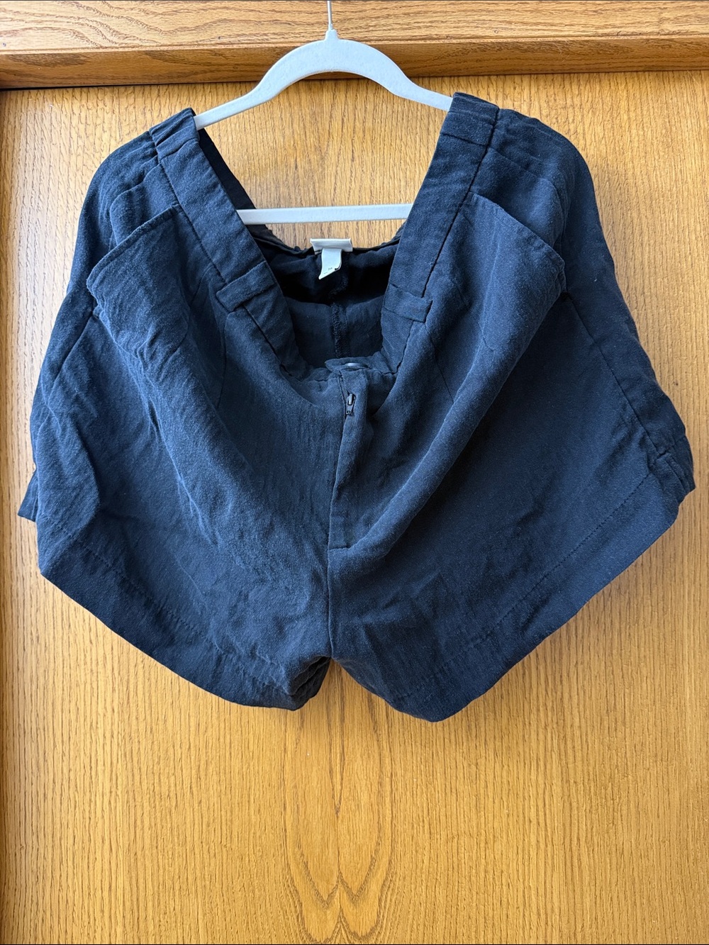 a new day Black High-Waist Linen-Blend Women’s Shorts